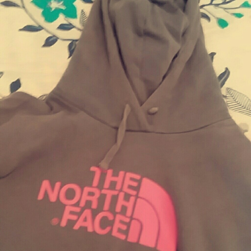 North face grey hoodie